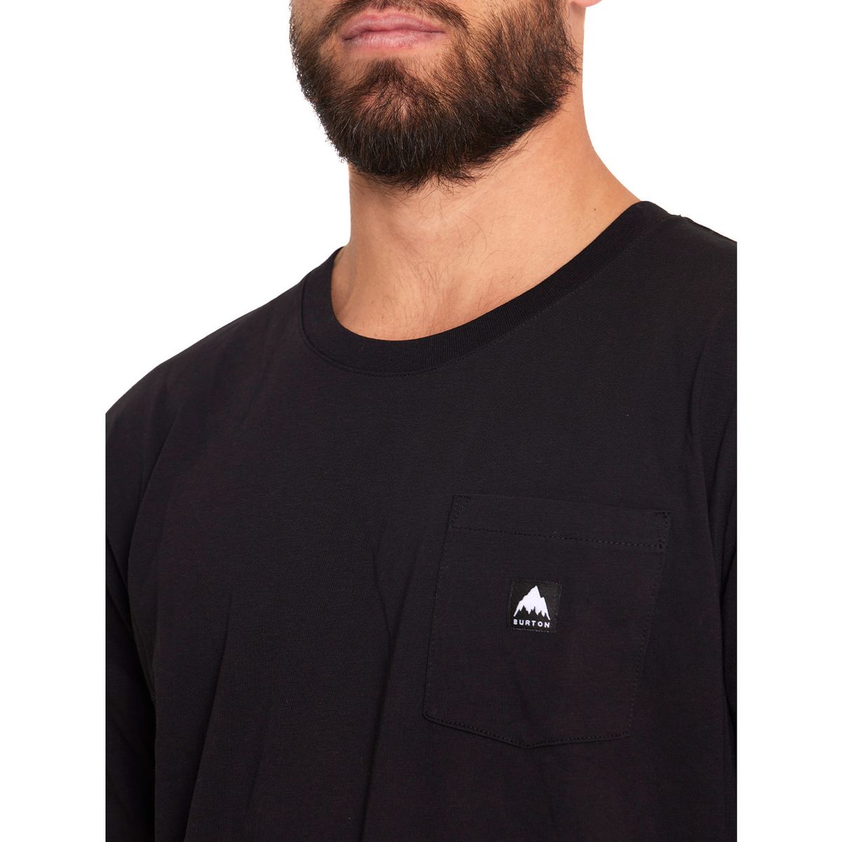 BURTON - Polera Manga Larga Hombre Negro BURTON