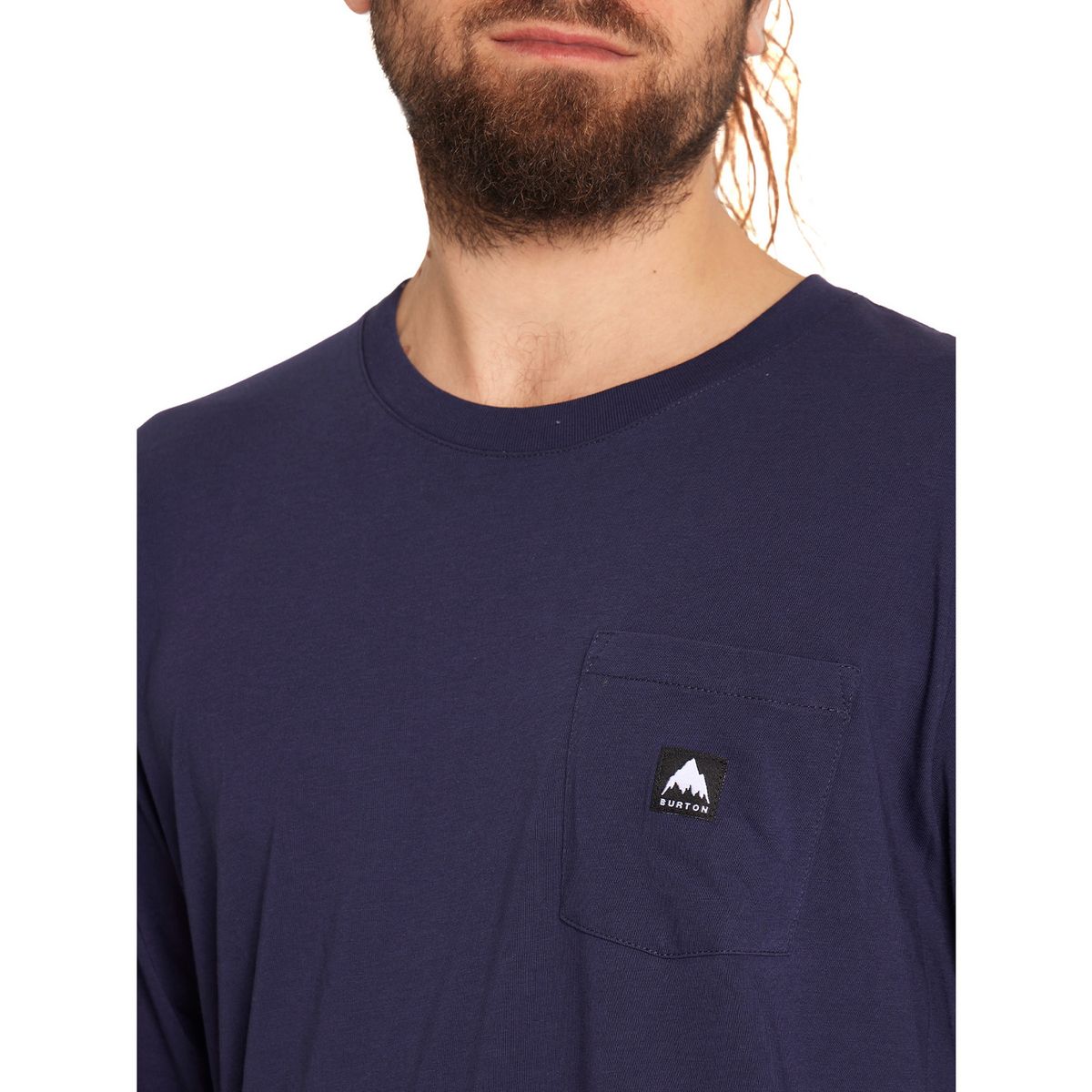 BURTON - Polera Manga Larga Hombre Azul BURTON