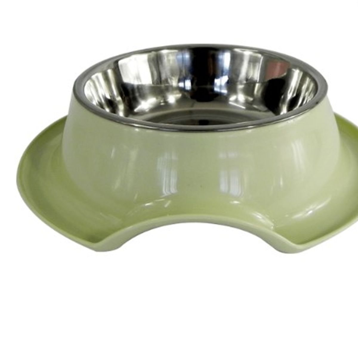 GENERICO - PLATO DE COMIDA PARA MASCOTA ACERO INOXIDABLE LISO 215X5CM