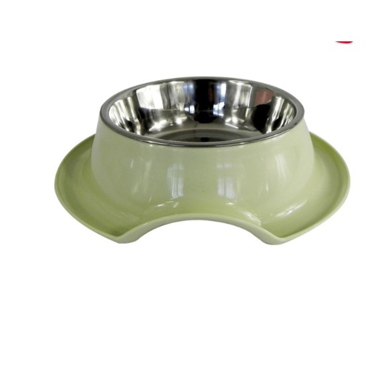 GENERICO - PLATO DE COMIDA PARA MASCOTA ACERO INOXIDABLE LISO 215X5CM