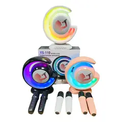 GENERICO - Kit Parlante G Y Micrófono Karaoke Para Niños Bluetooth Led