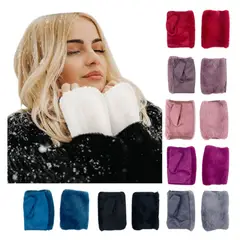 UTILISIMO - Pack 3 Guantes Mujer Sin Dedos Con Agujero Pulgar Surtido