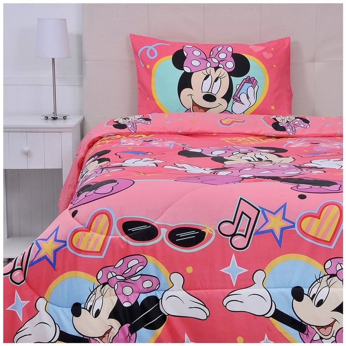 MASHINI - Plumón Microfibra Infantil 1.5 Plazas Minnie Sweet