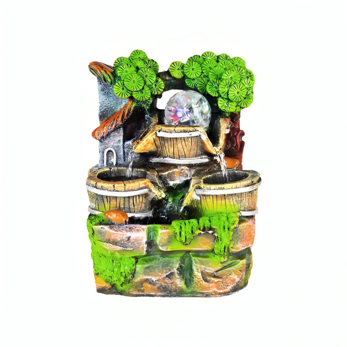 OEM - Fuente De Agua Decorativa Bola De Cristal LED  Agua Barril