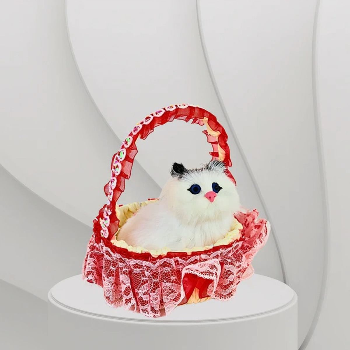 OEM - Gato en Canasto Rojo