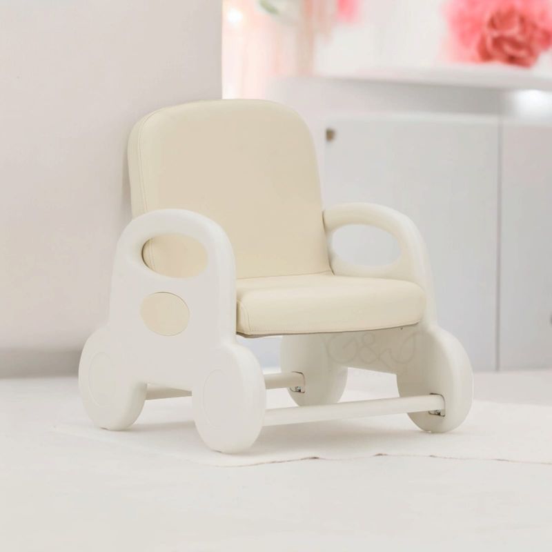 GENERICO - Sofá Silla Escolar Para Niños - Alta Comodidad - Crema
