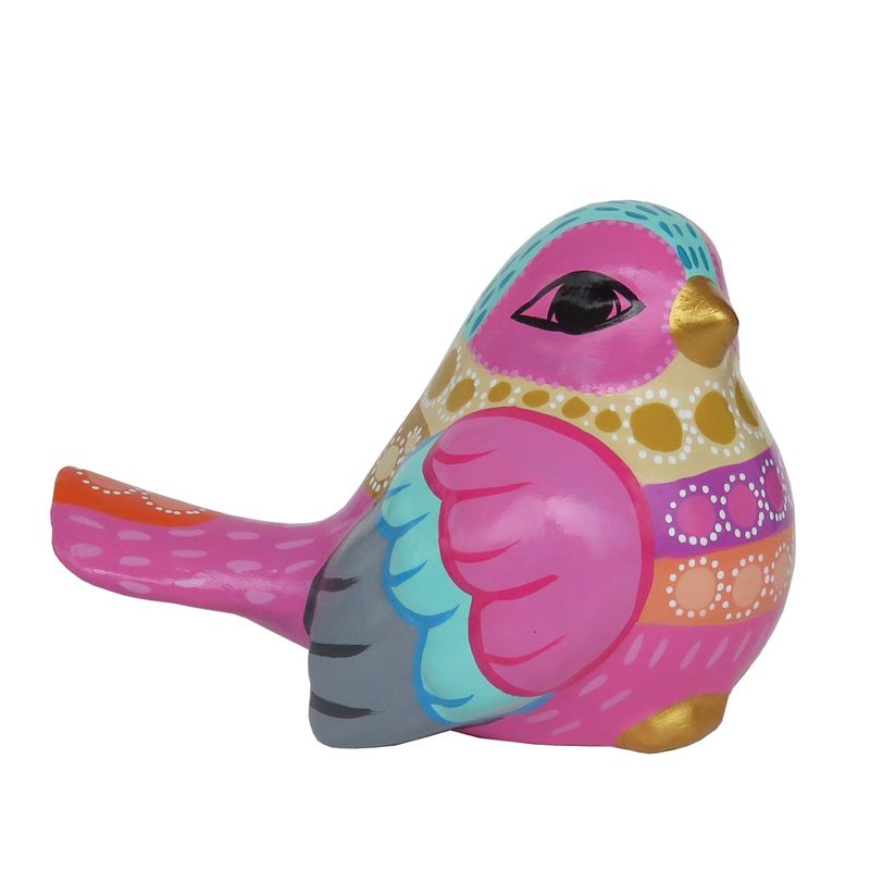 CREA TALLER - Pájaro decorativo de cerámica