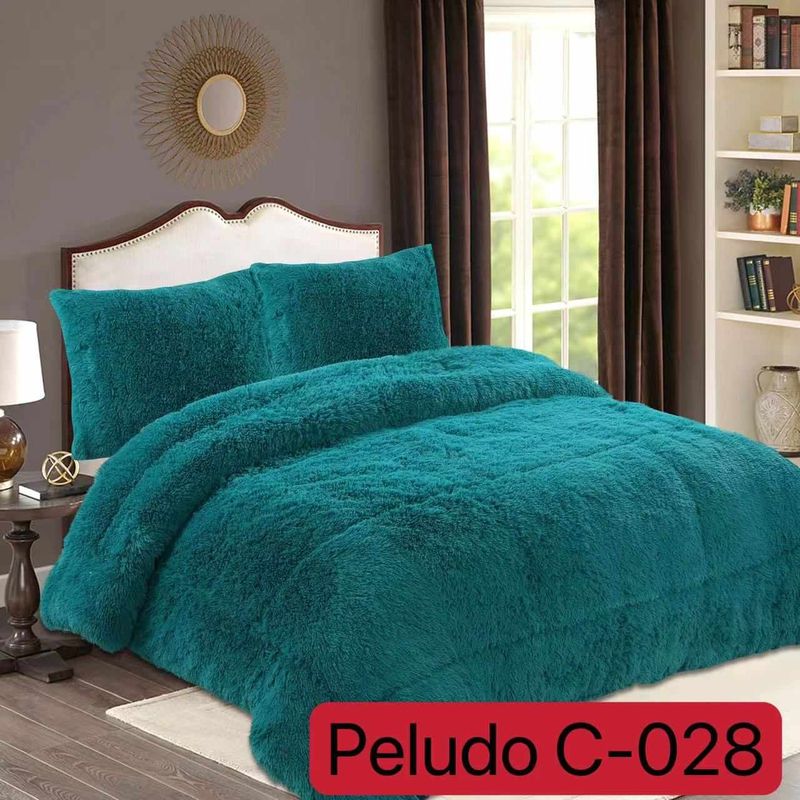 GENERICO - PLUMON CON CHIPORRO PELUDO 2P - CELESTE