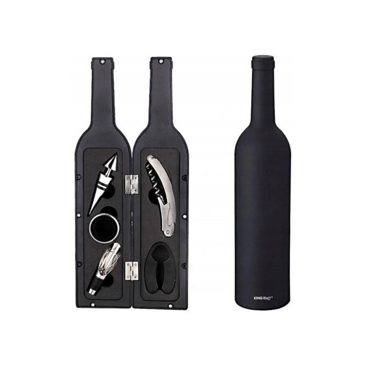 GENERICO - Set Destapador Vino 5 Piezas Estuche Botella