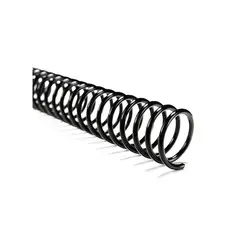 GENERICO - Espiral Plásticos Negro Para Encuadernación 10 MM (60 Hojas)