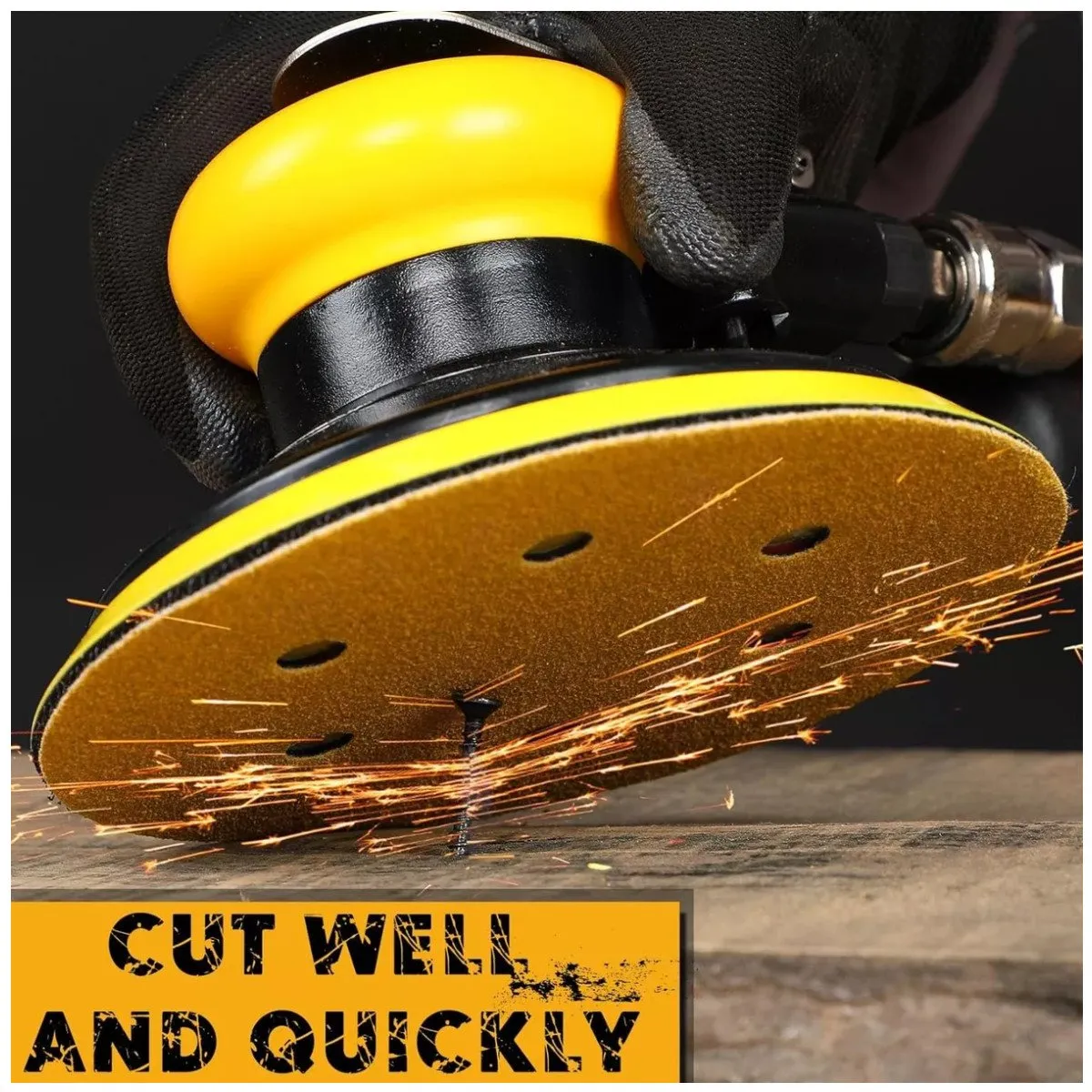 KUANGYE - Set de discos de lija 9 pulgadas grano 100 10 unidades