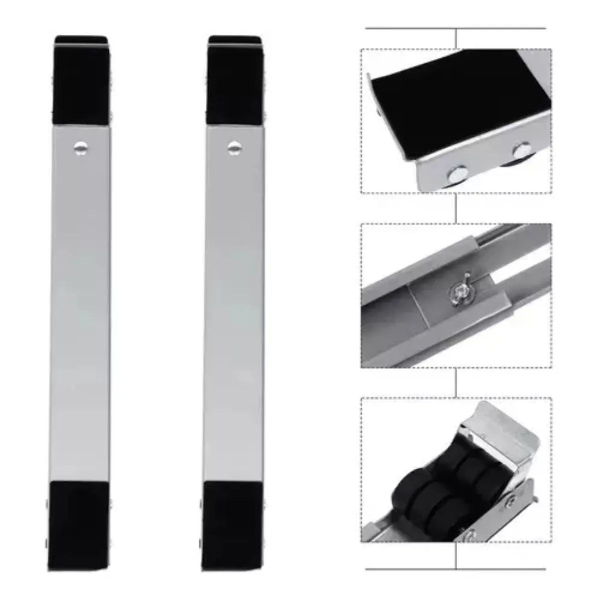 GENERICO - Base Móvil Ajustable Soporte Ruedas Para Lavadora Nevera