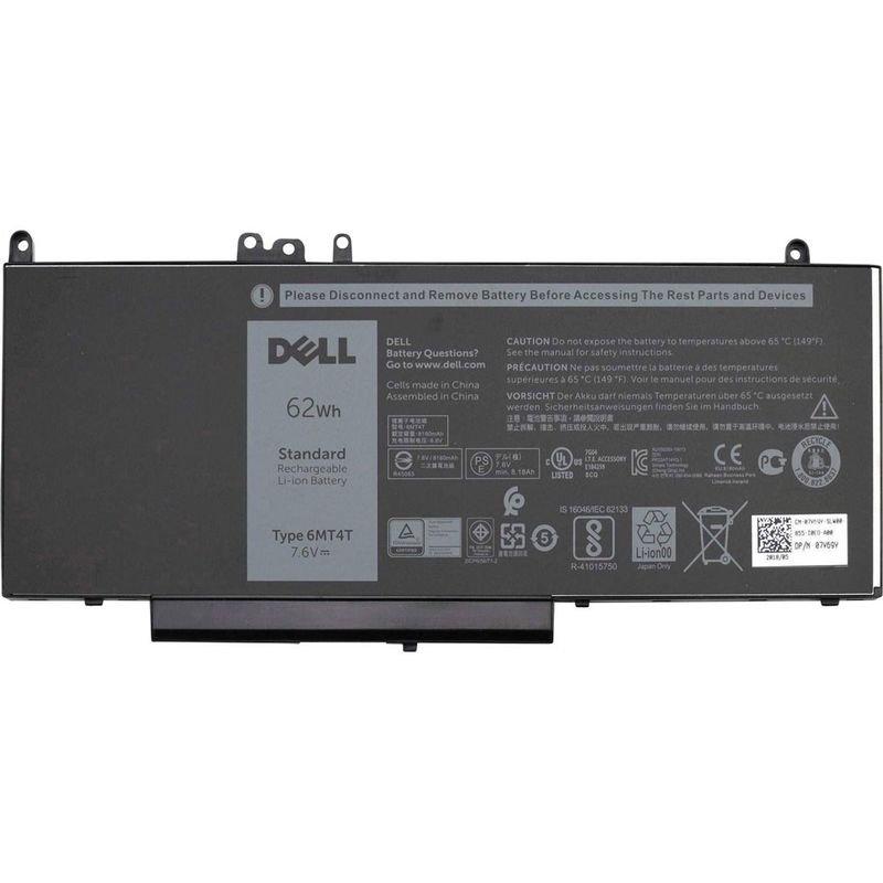 DELL - Batería Dell Original Para Latitude E5270 Latitude E5570