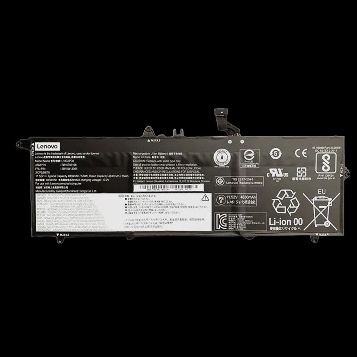 LENOVO - Batería Lenovo 57wh Thinkpad T490s T14s 02dl014 5b10w51836