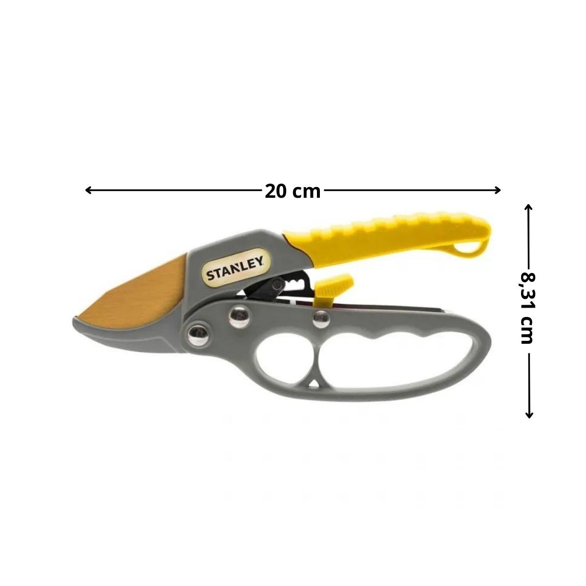 STANLEY - TIJERA PARA PODAR 20CM RATCHET REC. TITANIO STANLEY/MIMBRAL