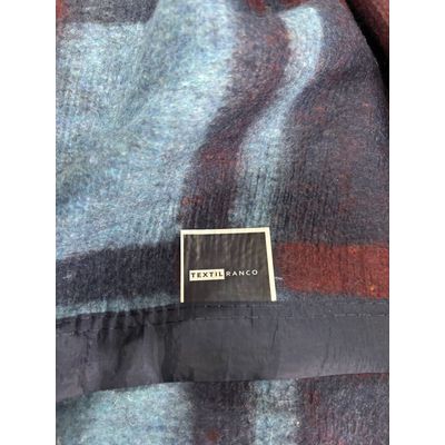 Imagen 2 del producto Frazada Térmica Escocesa Azul 1,5 plazas 450g/m2 - Textil