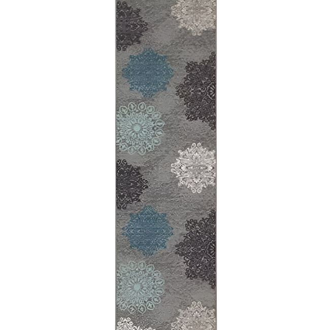 MROTTO - Alfombra Pasillo Gris 70 cm x 3 metros ANTIDESLIZANTE Sin Overlock