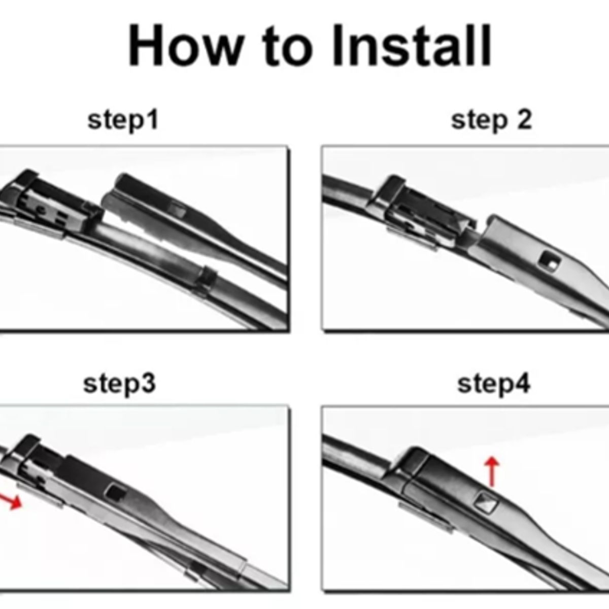 GENERICO - Set Plumillas Limpiaparabrizas 2008 - 3 Piezas