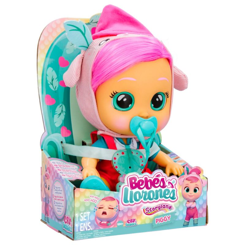 CRY BABIES - Muñeca Bebes Llorones Storyland Piggy