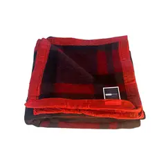 RANCO - Frazada Térmica Escocesa ROJO 2,0 plazas 450g/m2 - Textil