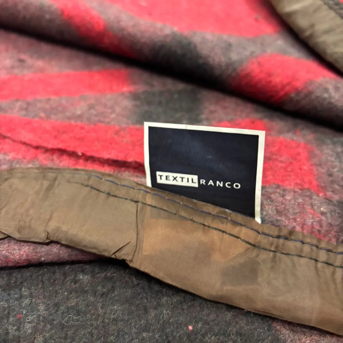 RANCO - Frazada Térmica TARTAN BORDE SATIN  ROJO  2,0 plazas - Textil Ranco