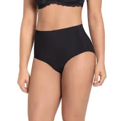 LEONISA - Calzón clásico efecto invisible de control fuerte en abdomen 012949 Negro