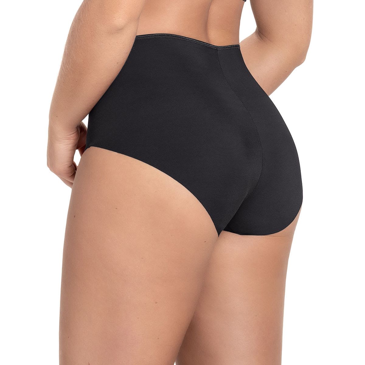 LEONISA - Calzón Clásico Invisible de Control Fuerte 012949 Negro