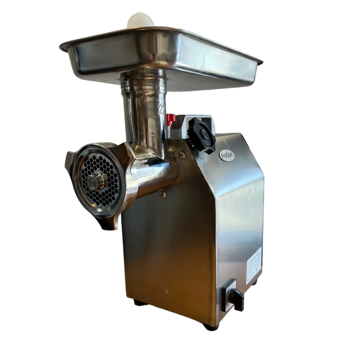 PROCHEF - Moledora de carne industrial Ac. Inox. 220 kg/hora con Reversa