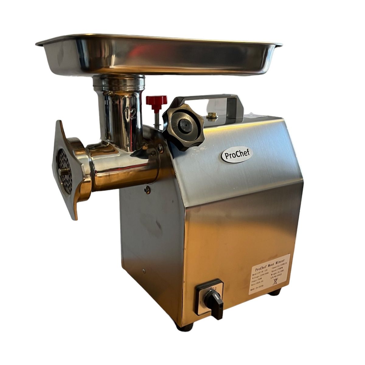 PROCHEF - Moledora de carne industria Inox 120 kg/hr Reversa