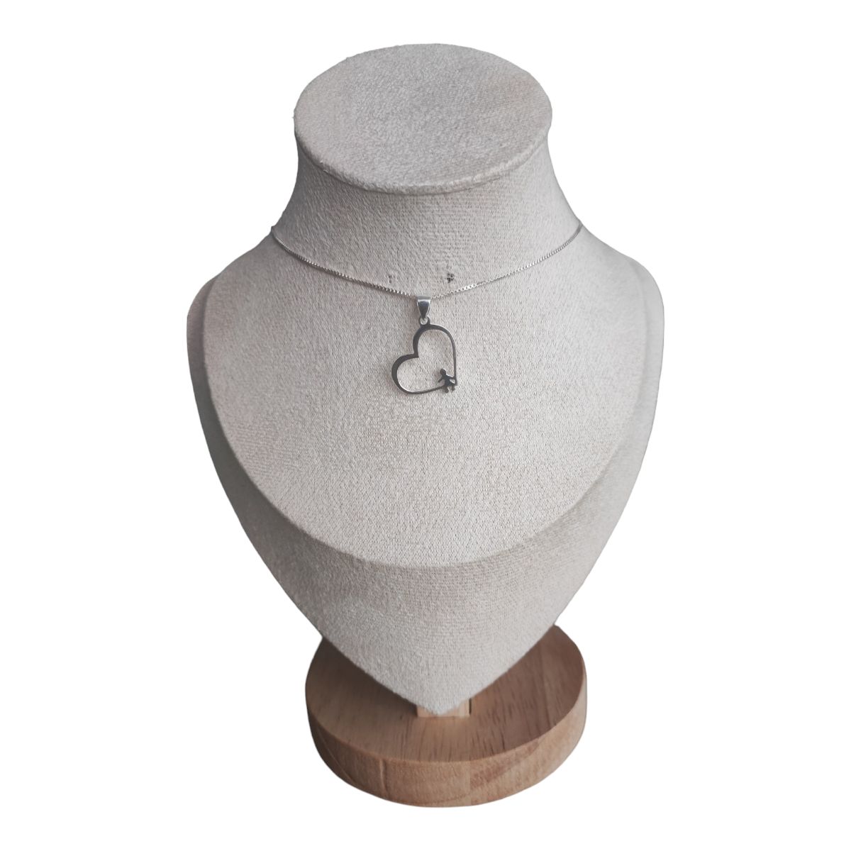 GENERICO - collar corazon niña de plata esterlina s925