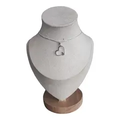 GENERICO - Collar corazon niña de plata esterlina s925