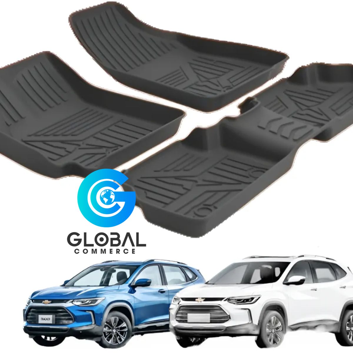 GENERICO - Set Cubre Pisos Calce Perfecto Chevrolet Tracker - 3 Piezas