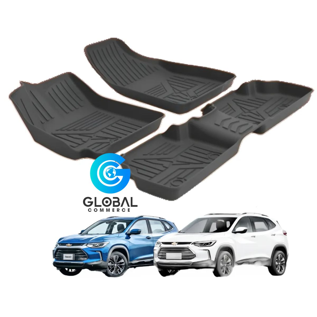 GENERICO - Set Cubre Pisos Calce Perfecto Chevrolet Tracker - 3 Piezas