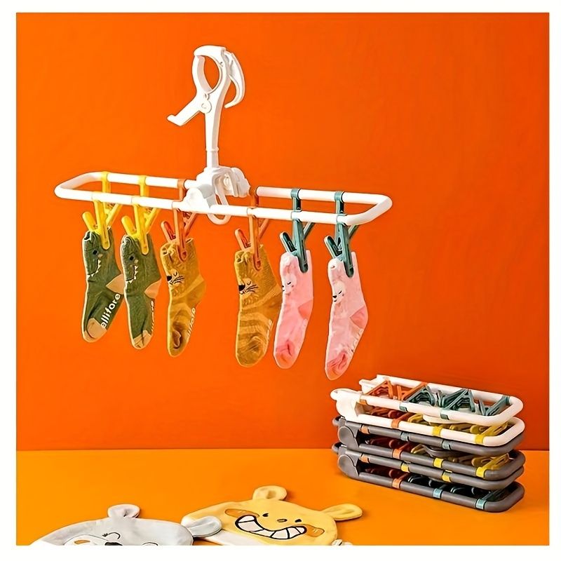 GENERICO - 2u Colgador Tendedero Para Ropa Giratorio Plegable 12 Pinzas