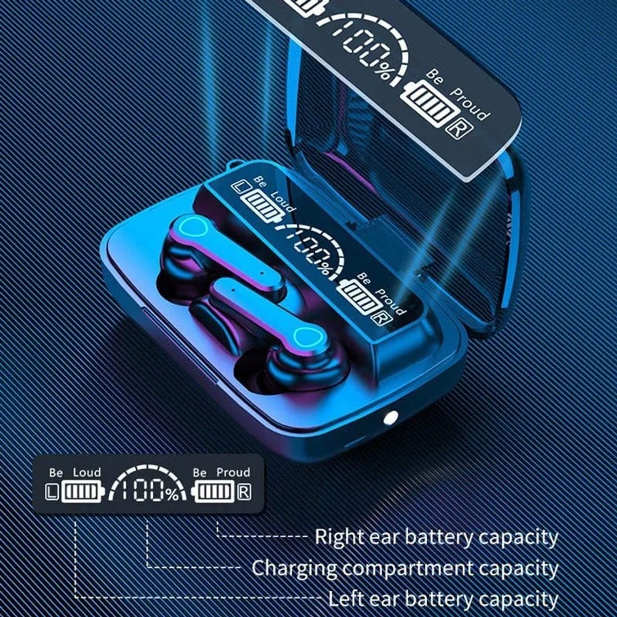 GENERICO - Audífonos auriculares TWs M19 case power bank