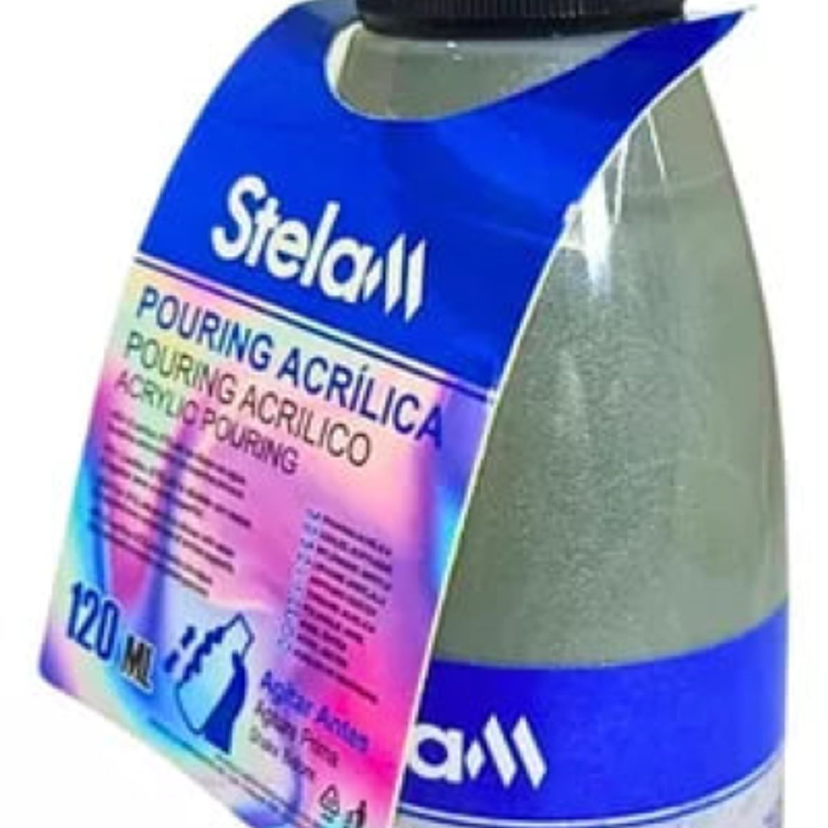 GENERICO - Pintura Acrilica 120 ml Plateado