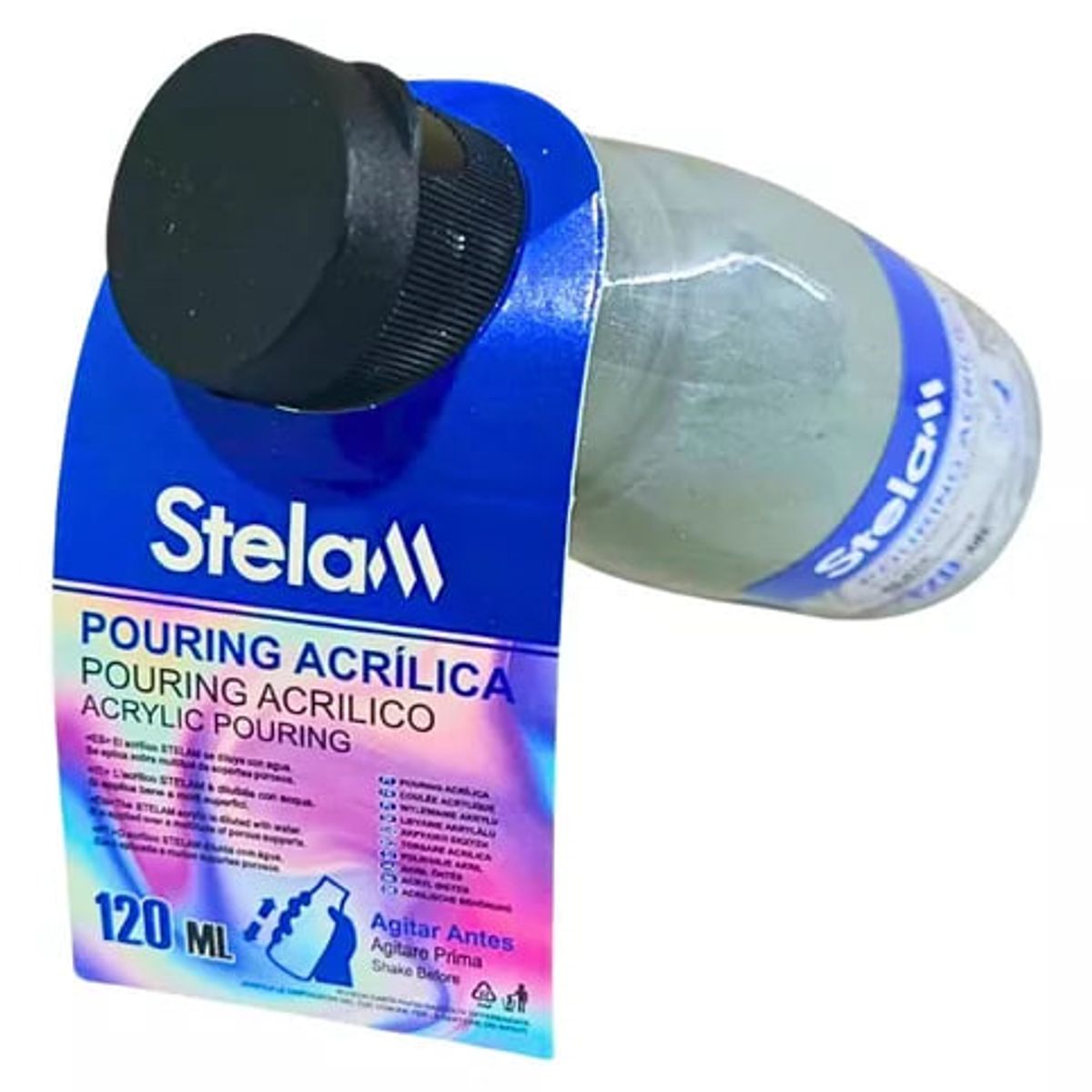 GENERICO - Pintura Acrilica 120 ml Plateado