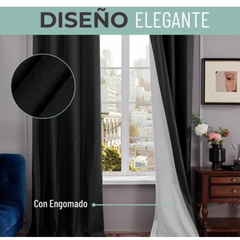 GENERICO - CORTINA BLAC-KOUT - NEGRO