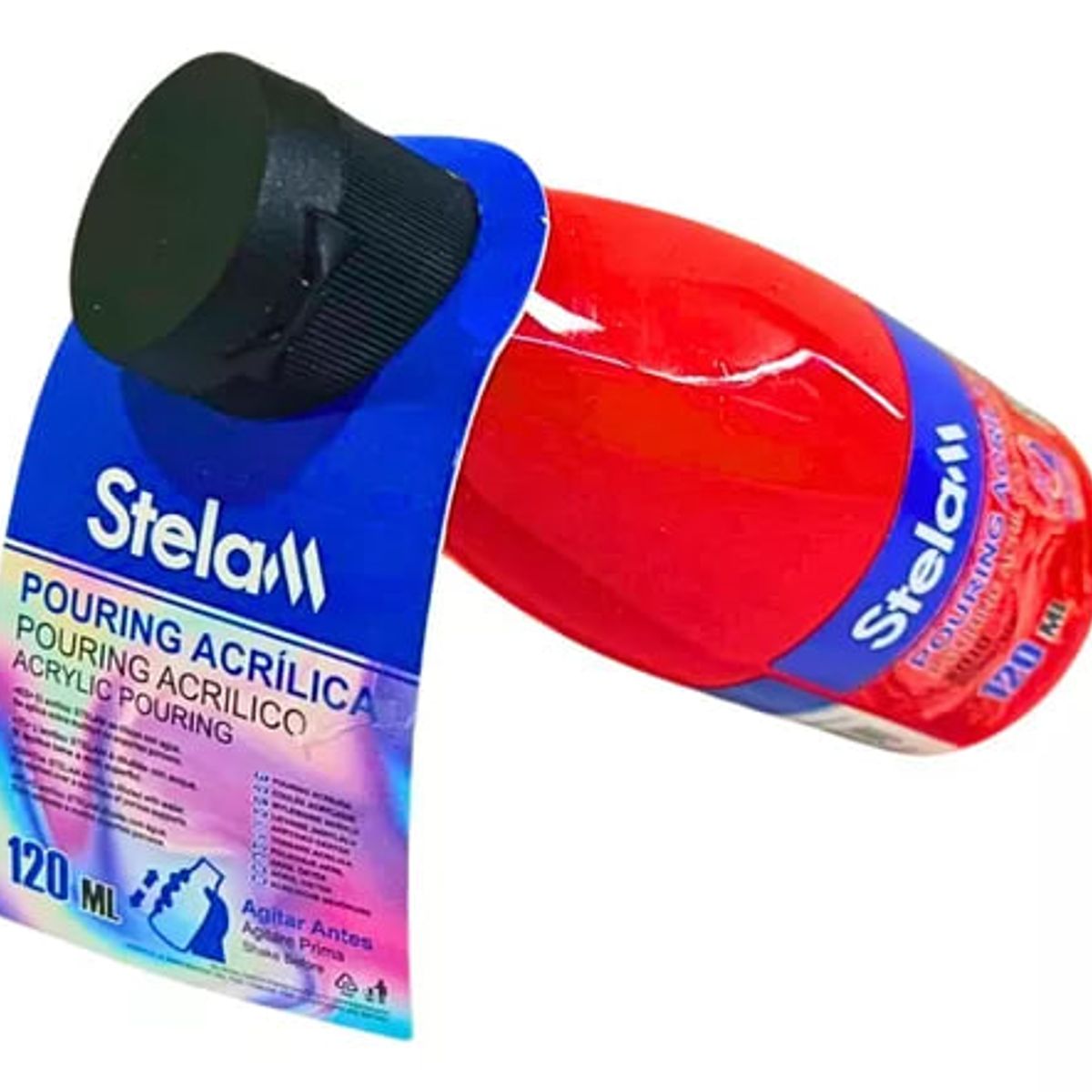 GENERICO - Pintura Acrilica 120 ml Color Rojo