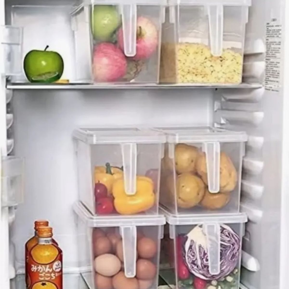 GENERICO - 3 Caja Organizadora Para Refrigerador