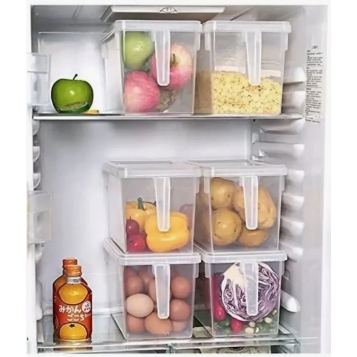 GENERICO - 3 Caja Organizadora Para Refrigerador