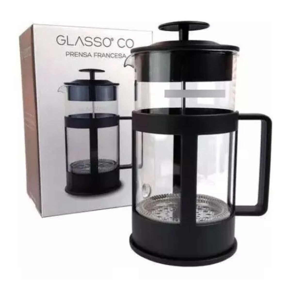 GENERICO - Prensa Francesa De 1 Lt - Glasso Color Negro