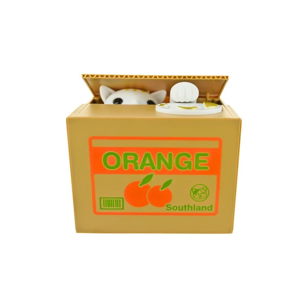 OEM - Alcancía Hucha Electronica Gato Naranjo