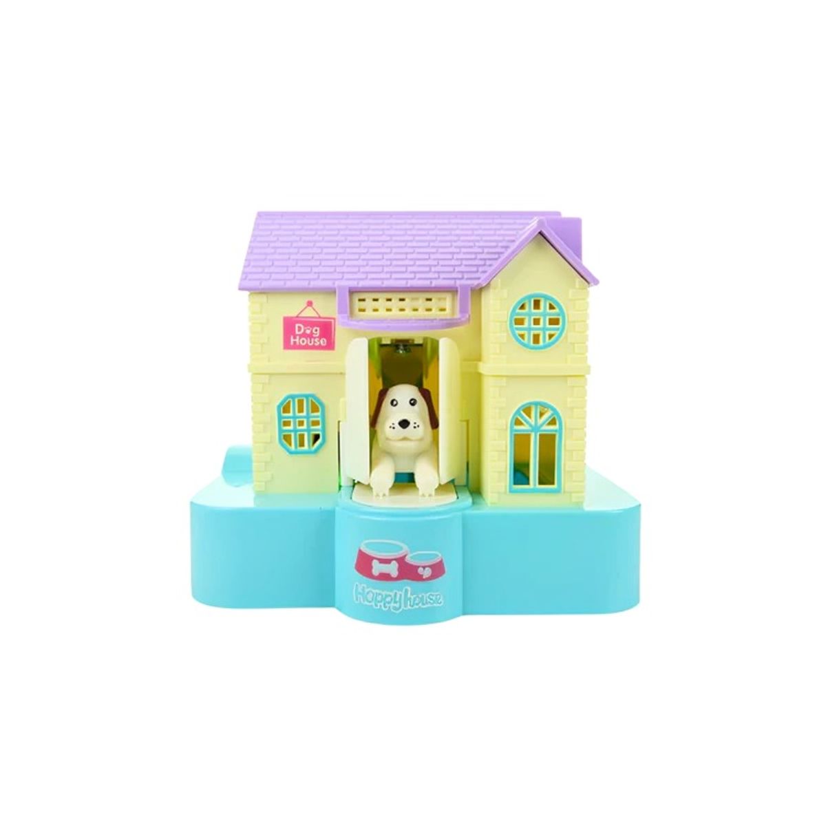 OEM - Alcancía Hucha Electronica Perro en Casita Azul