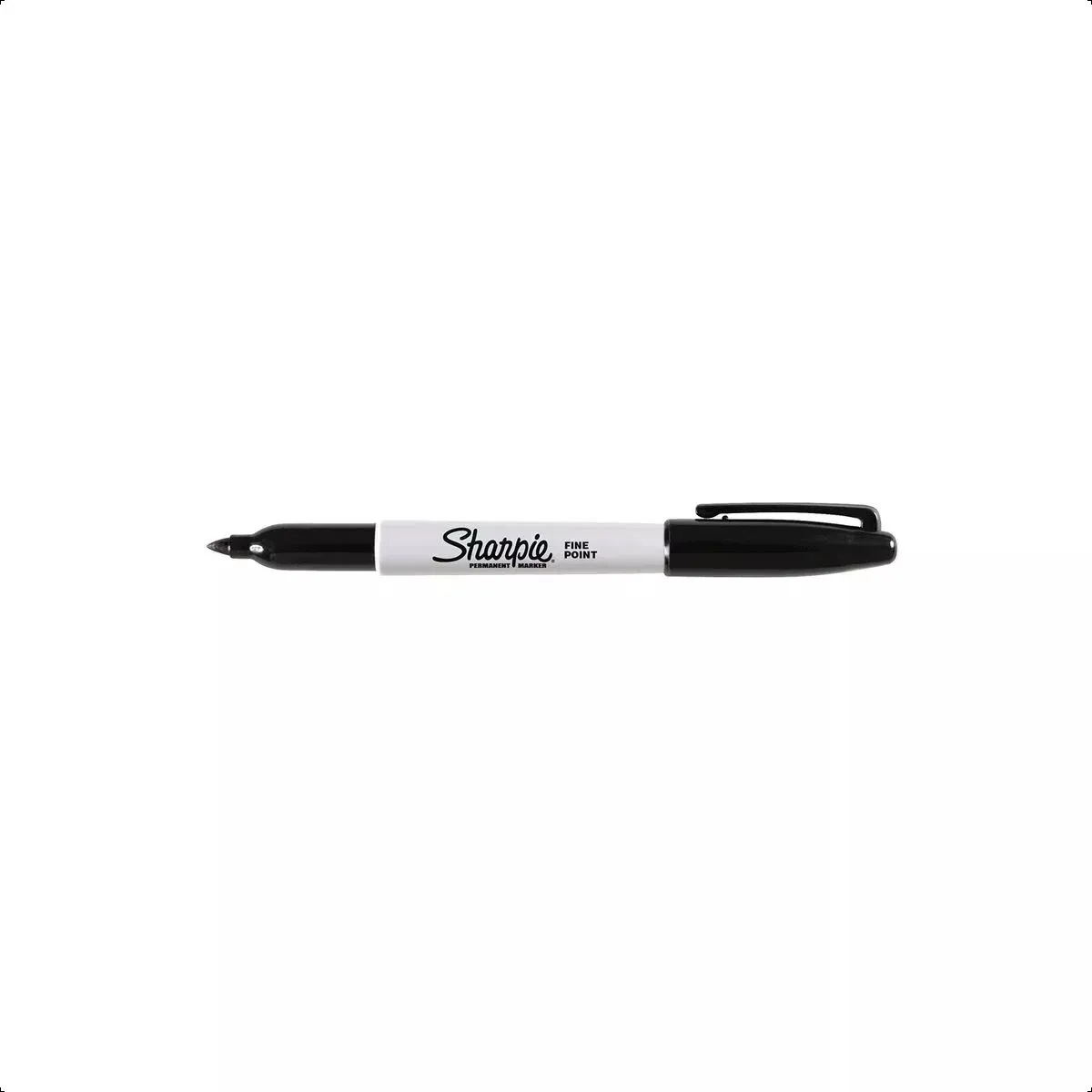 SHARPIE - Marcador Permanente Sharpie Punta Fina Negro Caja X12+2