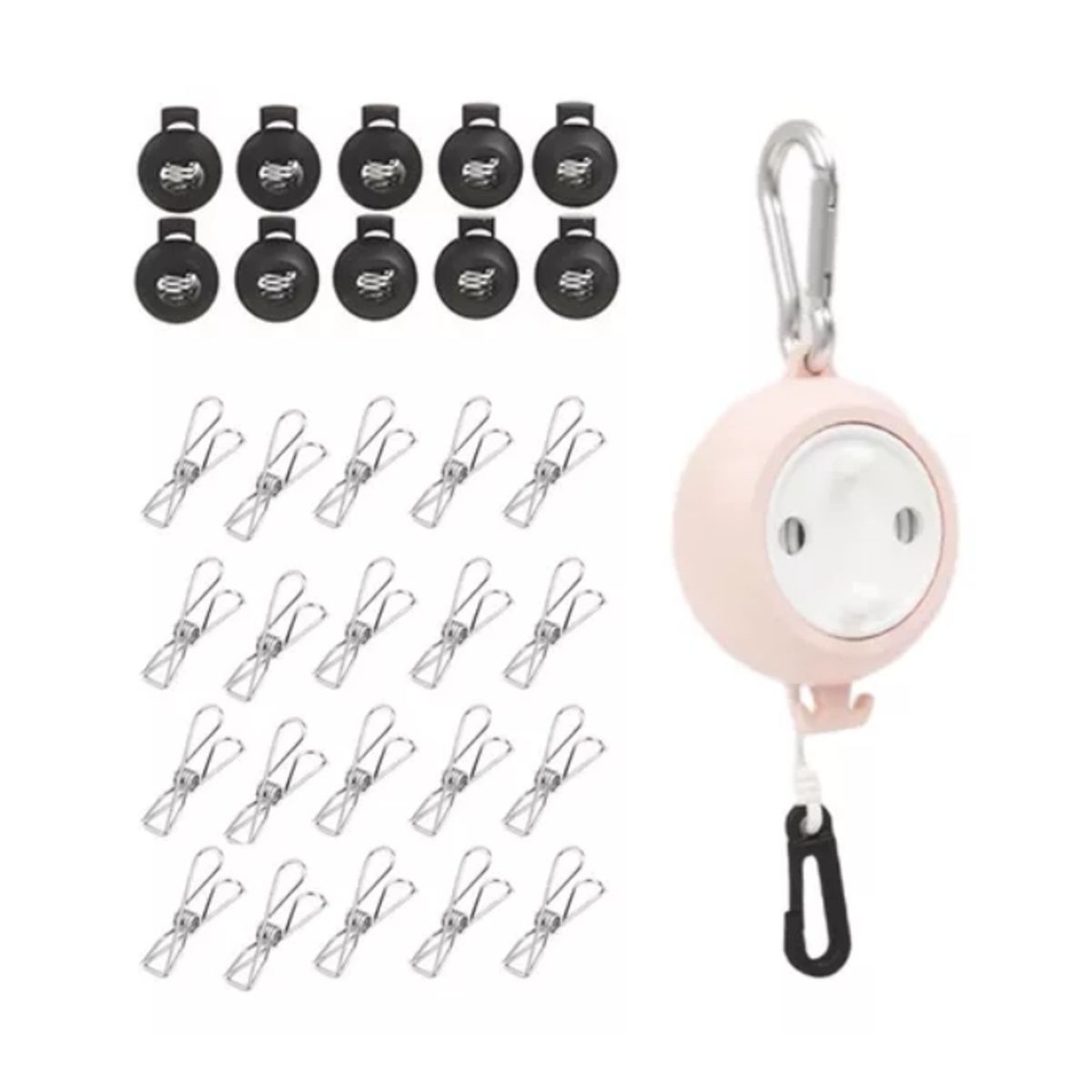 ATURE - Colgador Cordón Tendedero Portatil Viaje Camping Multiuso10m