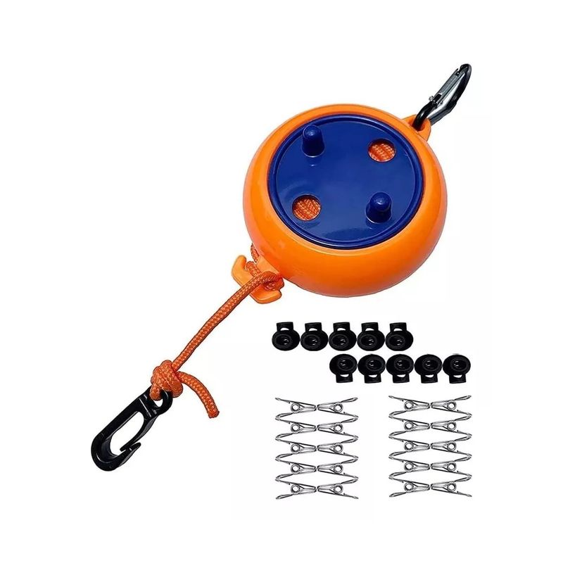 ATURE - Colgador Cordón Tendedero Portatil Viaje Camping Multiuso10m