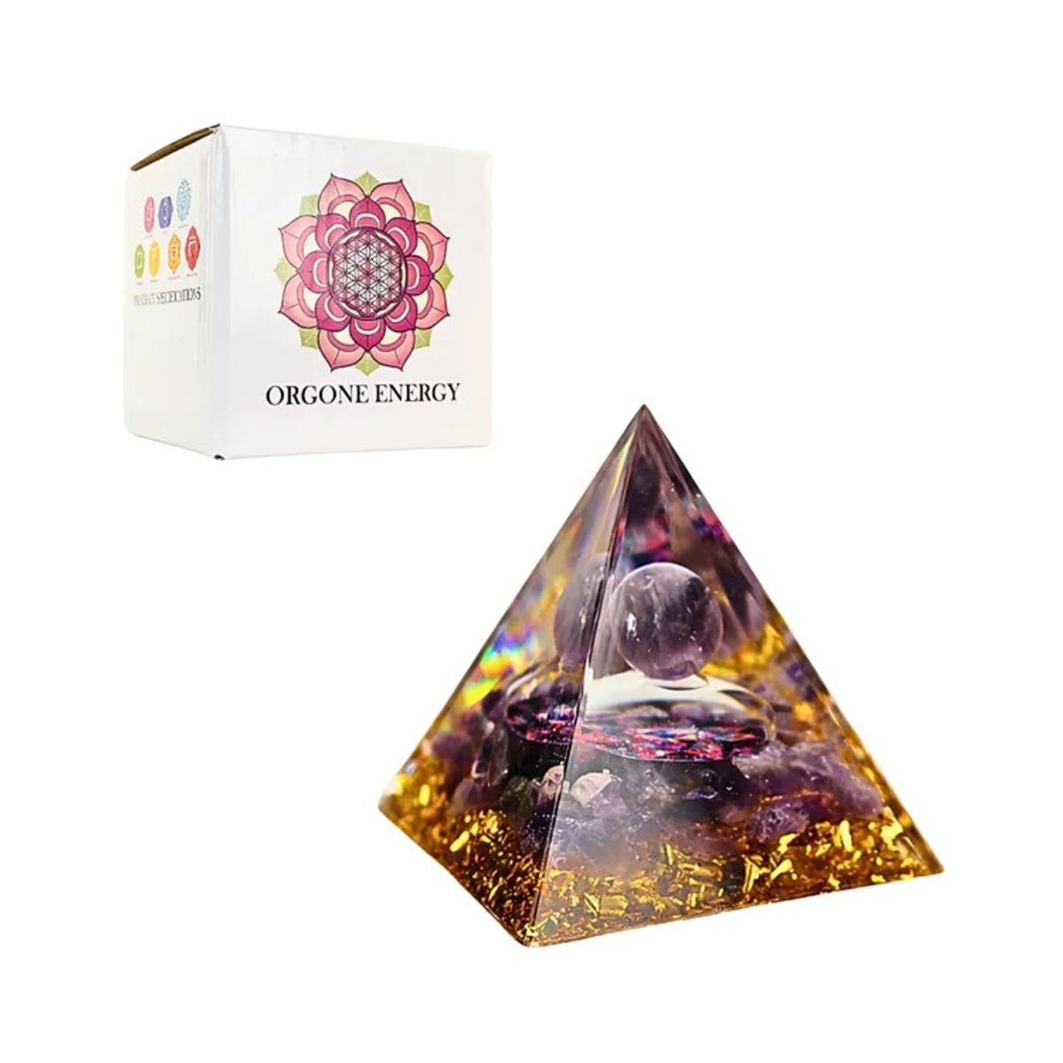 OEM - Cristal Pirámide Morado