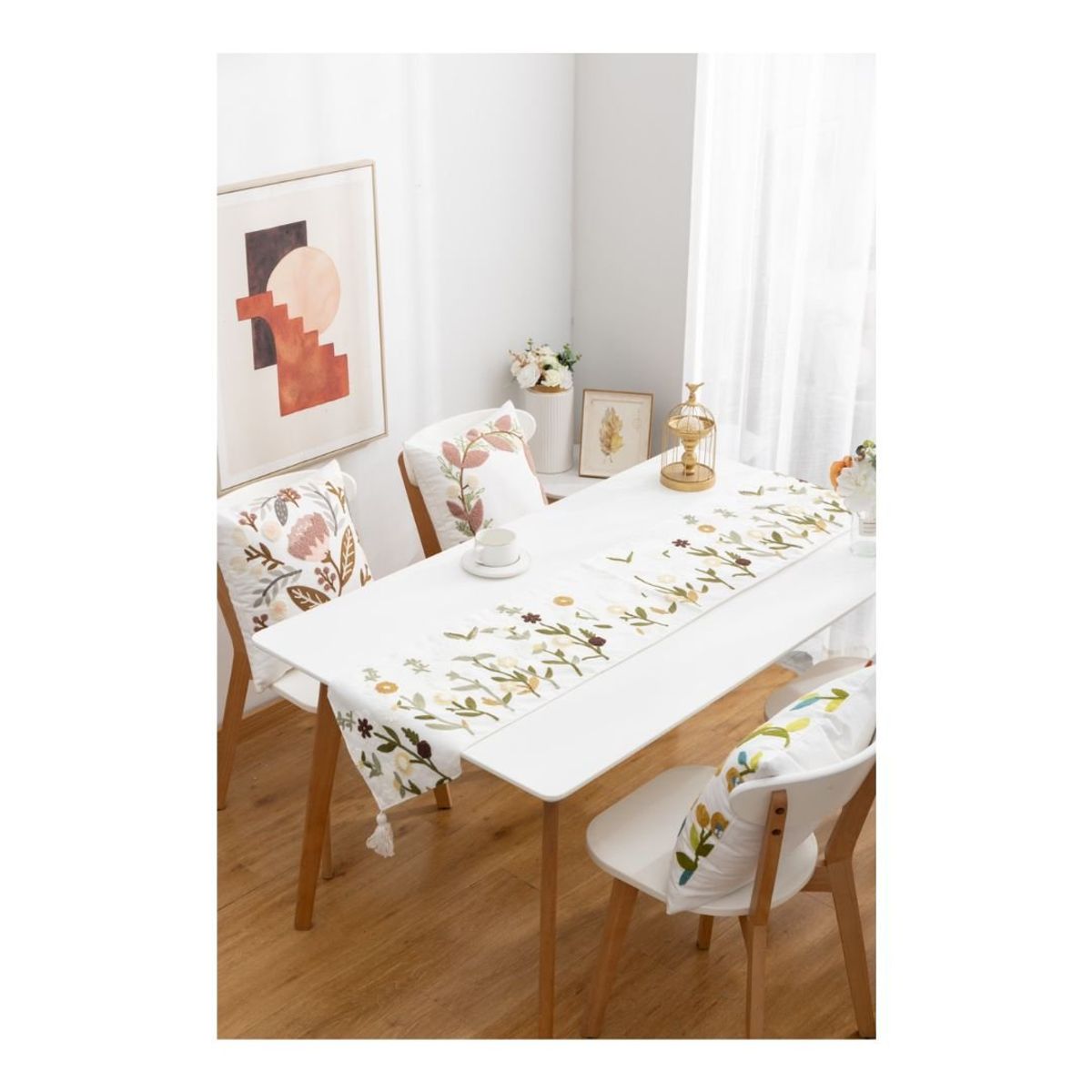 GENERICO - Camino de Mesa Bordado 32 x 180 cm - Mundo Flores