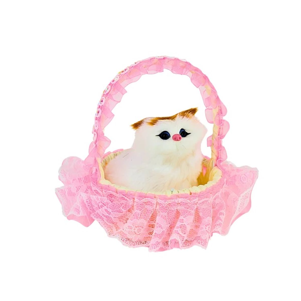 OEM - Gato en Canasto Rosado
